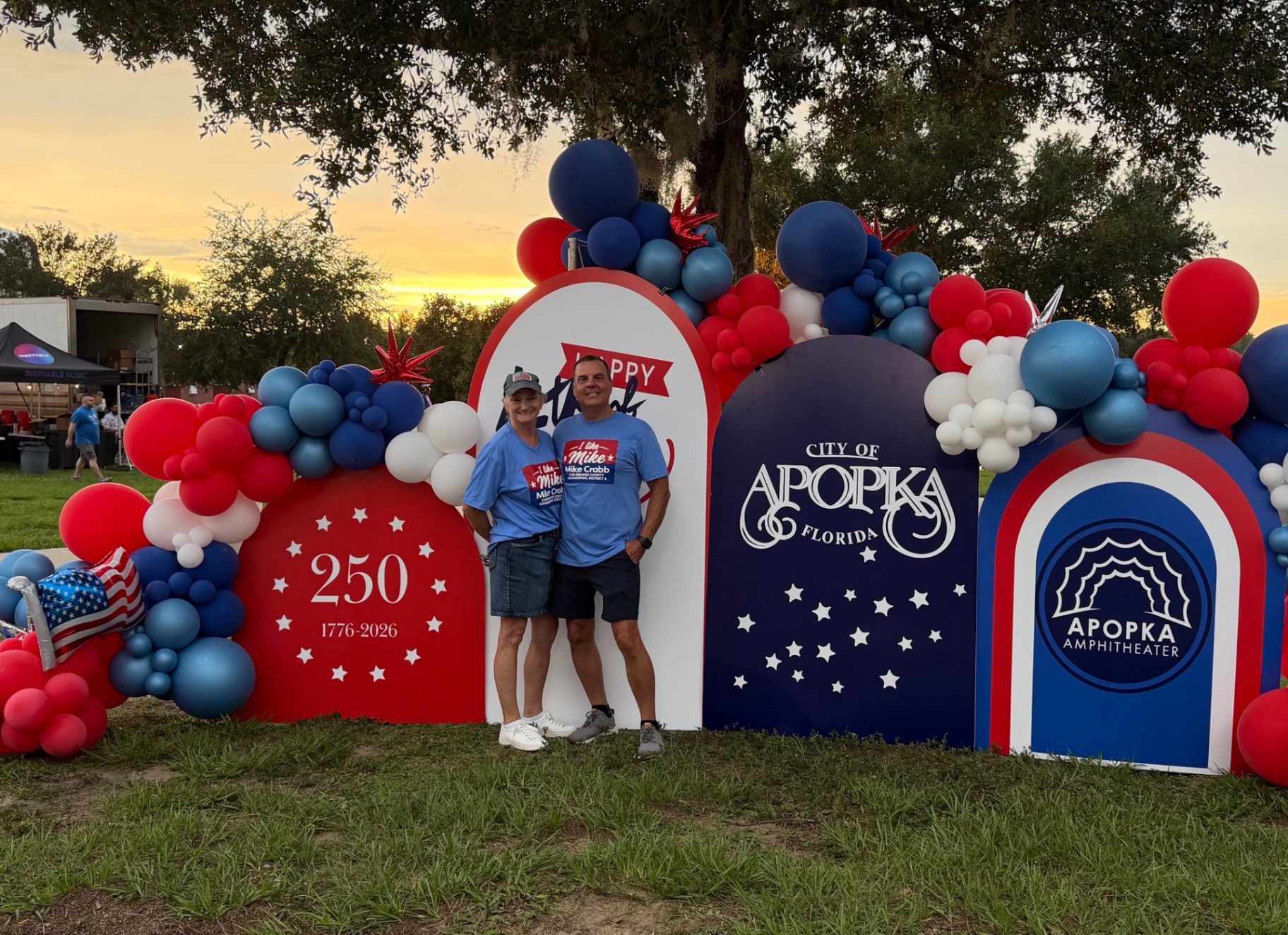 Mike and Pamela Crabb at the City of Apopka 250th celebration
