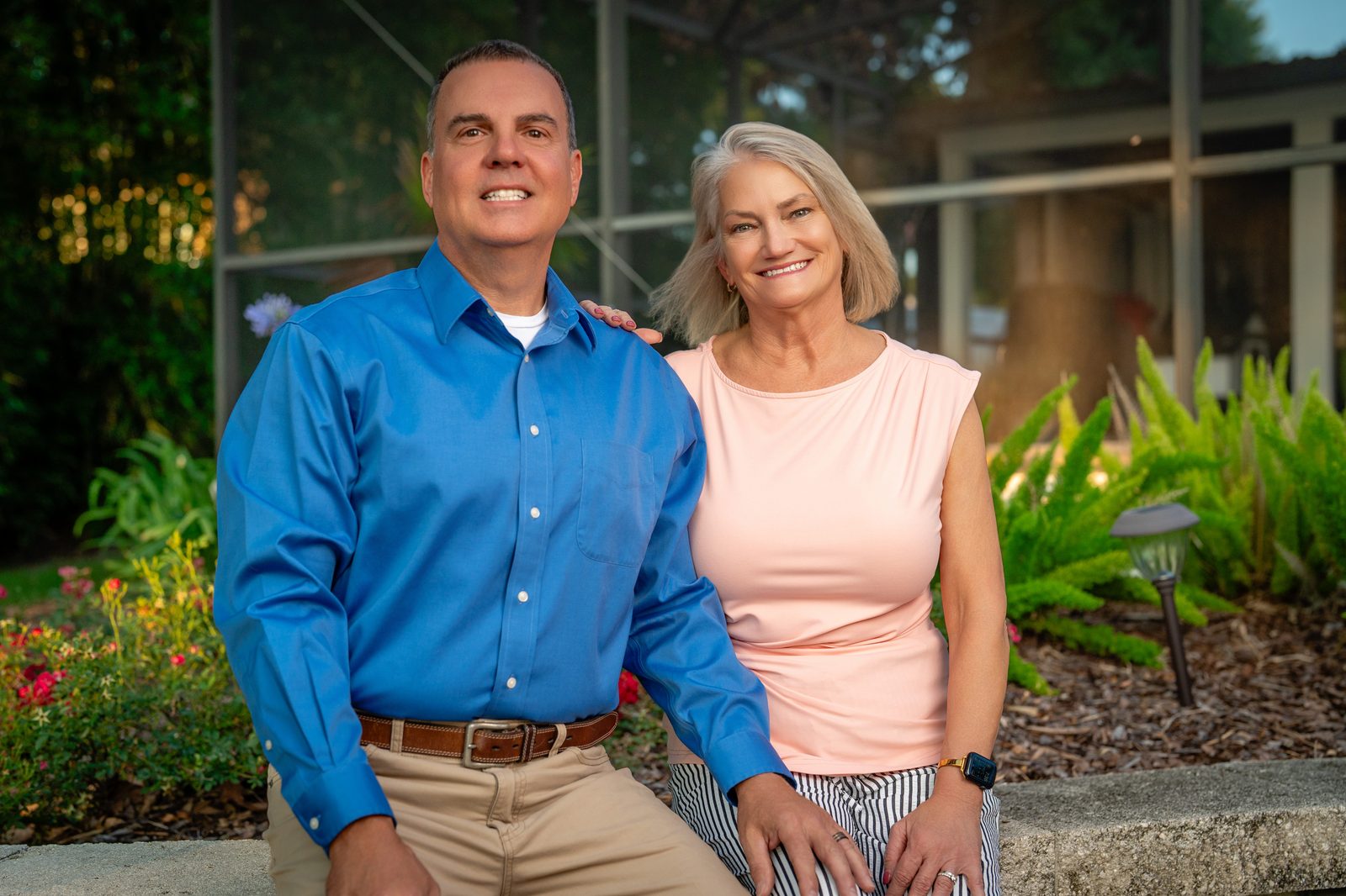 Mike Crabb with his wife Pamela